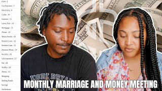 April Mid-Month Marriage & Money Meeting | everything is broken & he made an impulse purchase 💸💻🤓