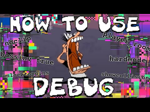 How To Use Pizza Tower's Debug Mode | (All Commands and Room Names)