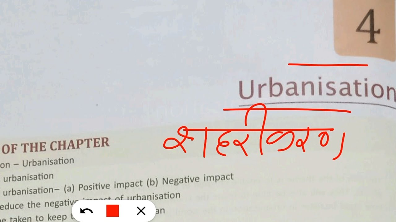 icse class 8 geography chapter 4 Urbanisation