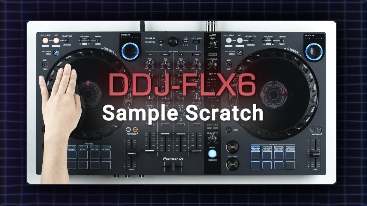 DDJ-FLX6 - 4-channel DJ controller for rekordbox and Serato DJ Pro