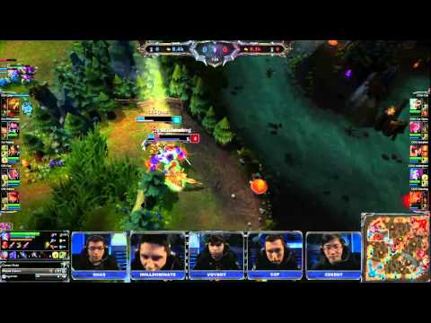 Highlights of Cloud 9 vs Fnatic Battle of the Atlantic and Curse vs Cognitive NA LCS Promotion