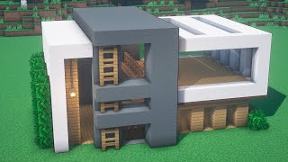 Minecraft: How to build a Modern Survival House | Tutorial
