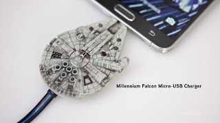 Star Wars Millennium Falcon Micro-USB Charging Cable from ThinkGeek