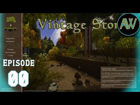 Mods & World Set-up - Vintage Story Ep. 00
