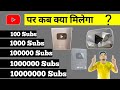 Youtube Par Kab Kya Milta Hai | Silver Play Button | Golden Button | Diamond Button | सब कुछ बारीक