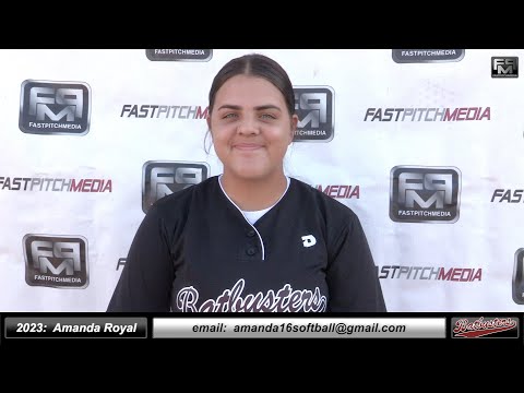 2023 Amanda Royal Committed Rider University- Catcher, Shortstop, First Base Softball Skills Video