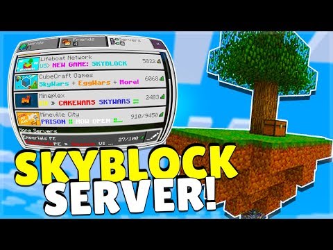 ULTIMATE SKYBLOCK SERVER - MINECRAFT PE/BEDROCK