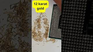 Extracting gold from CPU computer scrap. Gold value in CPUs 1