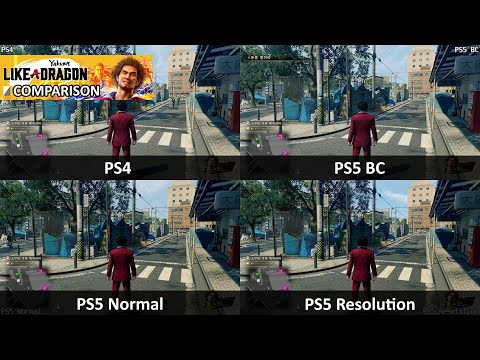 Yakuza 7 PS4 vs PS5 Graphics / Load Times Comparison (ver 1.002)