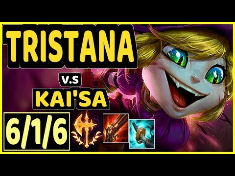YUUKI60 (TRISTANA) vs KAI'SA - 6/1/6 KDA BOTTOM ADC GAMEPLAY - EUW Ranked MASTER