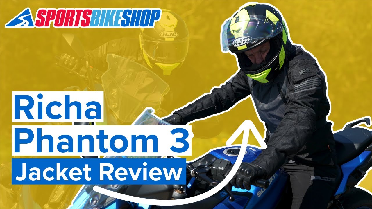 Richa Phantom 3 Textile Jacket - Black / Dark Grey Video