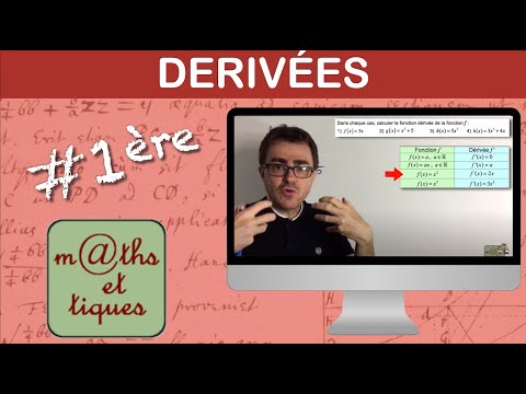 Dériver une fonction - Première ESM et Techno