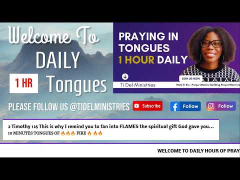 Praying in Tongues 1 Hour | DAY 351 | Dec 17 -2024| # Tidelministries