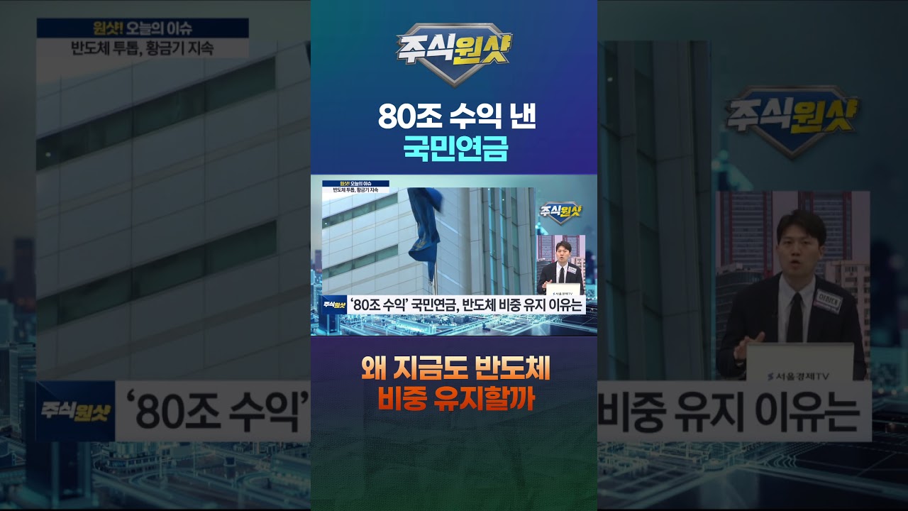 80조 수익 낸 국민연금, 왜 지금도 반도체 비중 유지할까