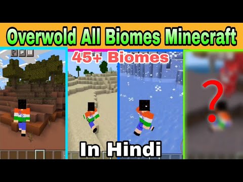 Be Perfect Channel - Minecraft All types of Biomes and Caves Biome explained in Hindi | Part -1 | All about Biomes