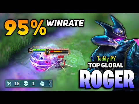 95% WINRATE! Roger Hypercarry Gameplay [ Top Global Roger Best Build 2021 ] By Teddy PY. _ MLBB