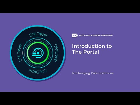 Introduction to the Portal, NCI Imaging Data Commons