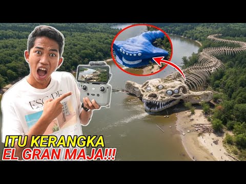 DRONE CAPTURES THE APPEARANCE OF EL GRAN MAJA'S SKELETON STRANDED IN THE RIVER??😱 | Mikael TubeHD