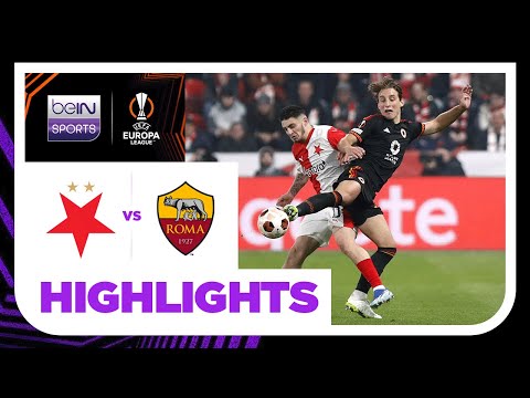 Slavia Prague v Roma | Europa League 23/24 | Match Highlights