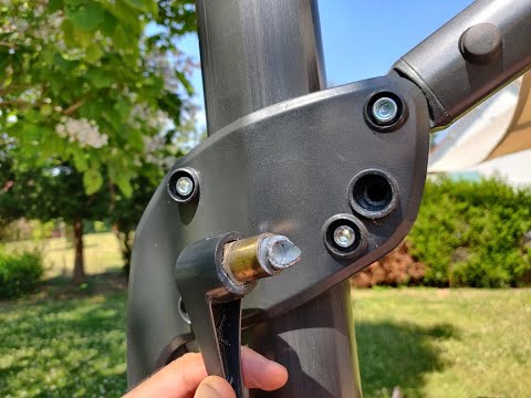 Broken crank of free-hanging parasol - Ikea Seglaro etc. - Axis replacement