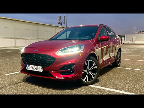 Neuer Ford KUGA 2021 bei Nacht - LED-Leuchten, Umgebungslichter und DIGITAL-Cockpit