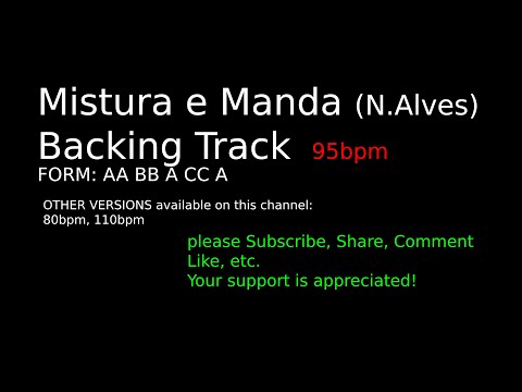 Mistura e Manda Playalong Backing Track. 95BPM