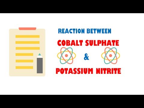 Cobalt Sulphate and Potassium Nitrite in Presence of Acetic Acid
