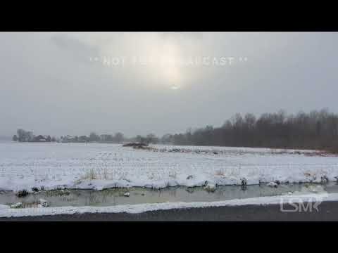 03-13-2022 Muncy, PA - Time Lapse Snow Mixed with Sunshine, Snow Squalls Bring More Snow to PA