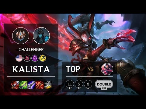 Kalista Top vs Irelia - NA Challenger Patch 10.10