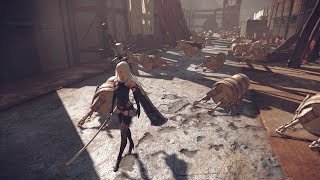 Download the video "NieR: Automata A2 and Pod All Funny Moments"
