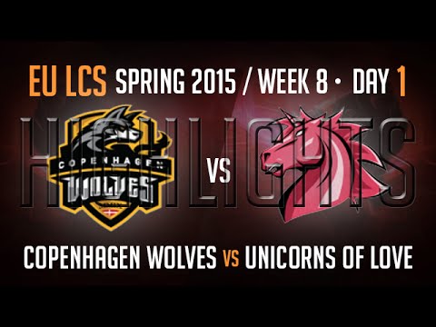 Copenhagen Wolves vs Unicorns of Love Highlights - Week 8 EU LoL LCS Spring 2015 S5 - CW vs UOL W8D1