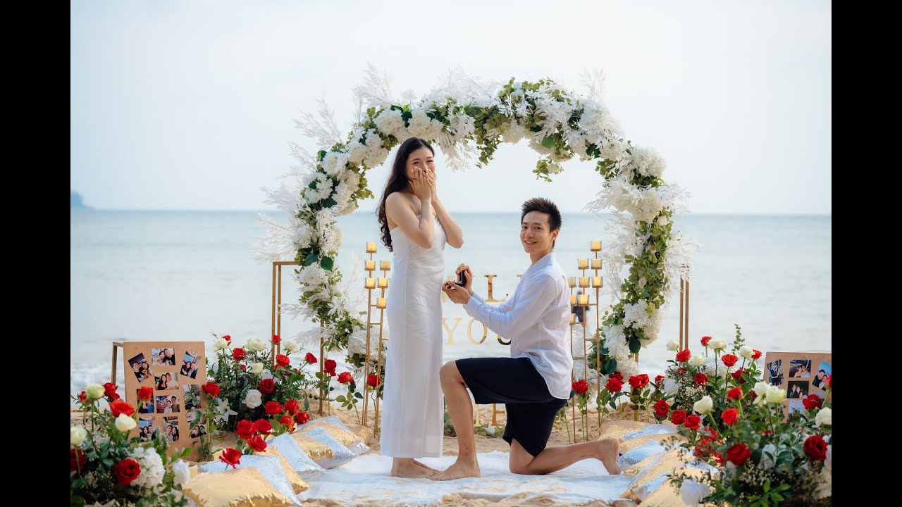 Best Surprise Beach Proposal in Phuket, Thailand by BESPOKE EXPERIENCES