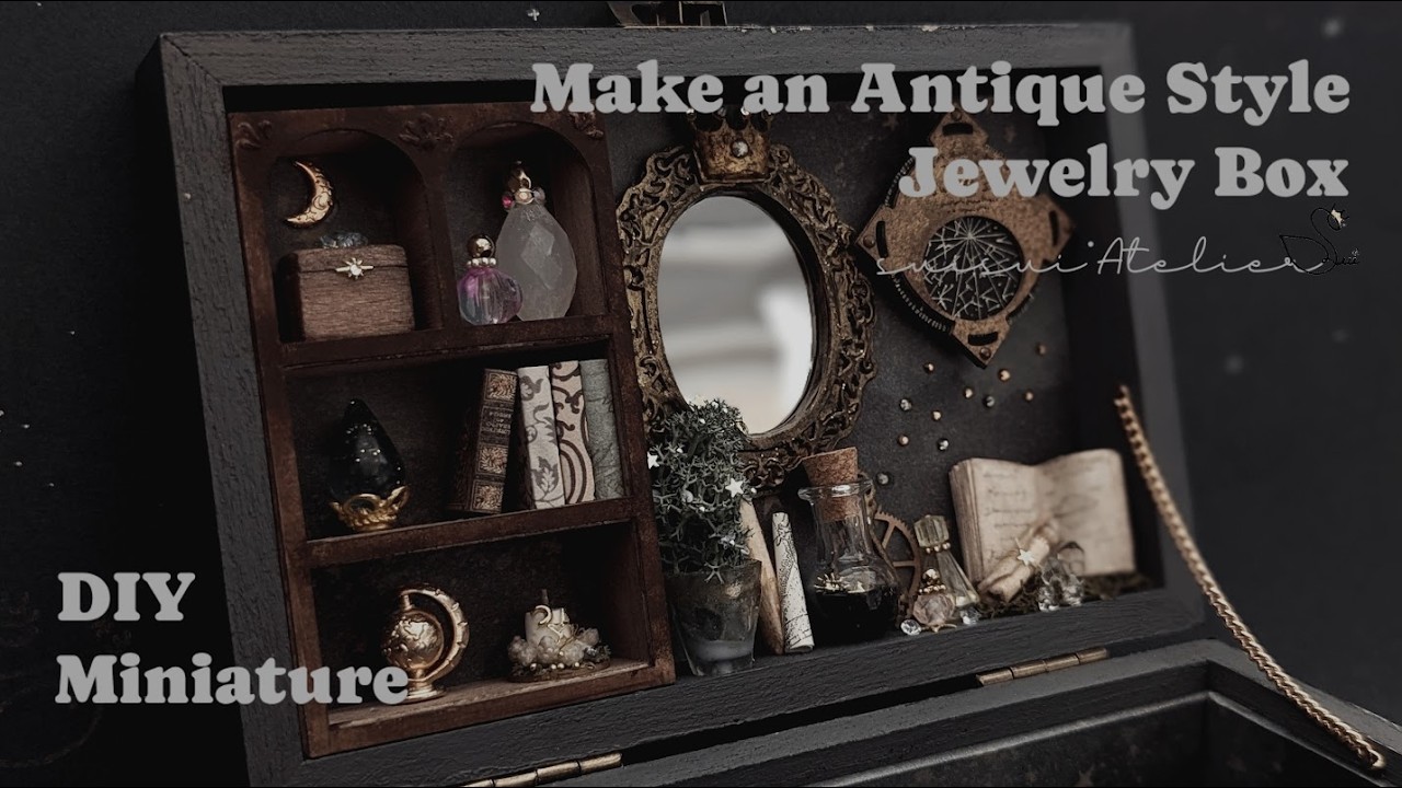 心躍るアンティーク風宝石箱とアンブレラチャームを作って過ごす日々