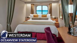 HAL Westerdam | Large Oceanview Stateroom Walkthrough Tour & Review 4K | Holland America Cruise Line