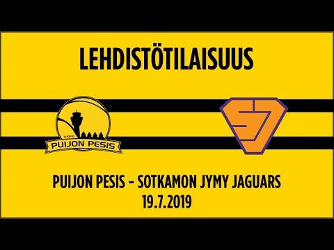 19.07.2019 Lehdistötilaisuus Puijon Pesis - Sotkamon Jymy Jaguars