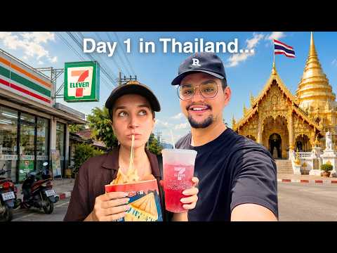 Our First 24h in Chiang Mai, Thailand 🇹🇭 | 7-Eleven, Temples & Coconuts