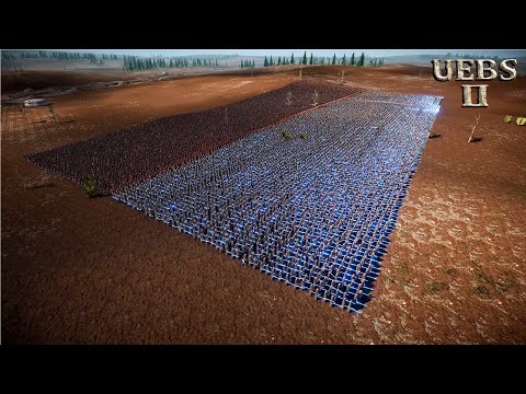 CAN 10,000 LASER KNIGHTS & 10,000 ROMAN GENERALS DEFEAT 3,000,000 EGYPTIANS? | UEBS 2