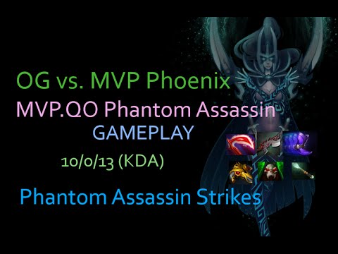 MVP.QO Phantom Assassin Highlights| [10|0|13] | OG vs MVP Phoenix | TI 6 UB  Round 1 | Game 3