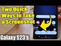 Two Quick Ways to Take a Screenshot on the Samsung Galaxy S23/S23+/Ultra