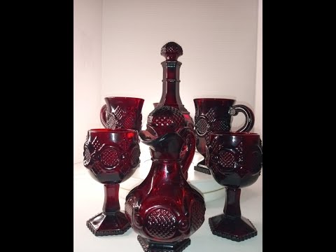 Avon Red Dinnerware