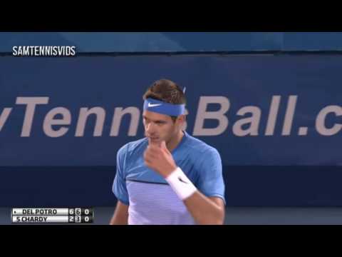 Juan Martin del Potro Vs Jeremy Chardy Delray Beach Open QF (Highlights HD)