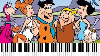 🎹 EASY piano: Flintstones keyboard tutorial (TV theme) by #EPT