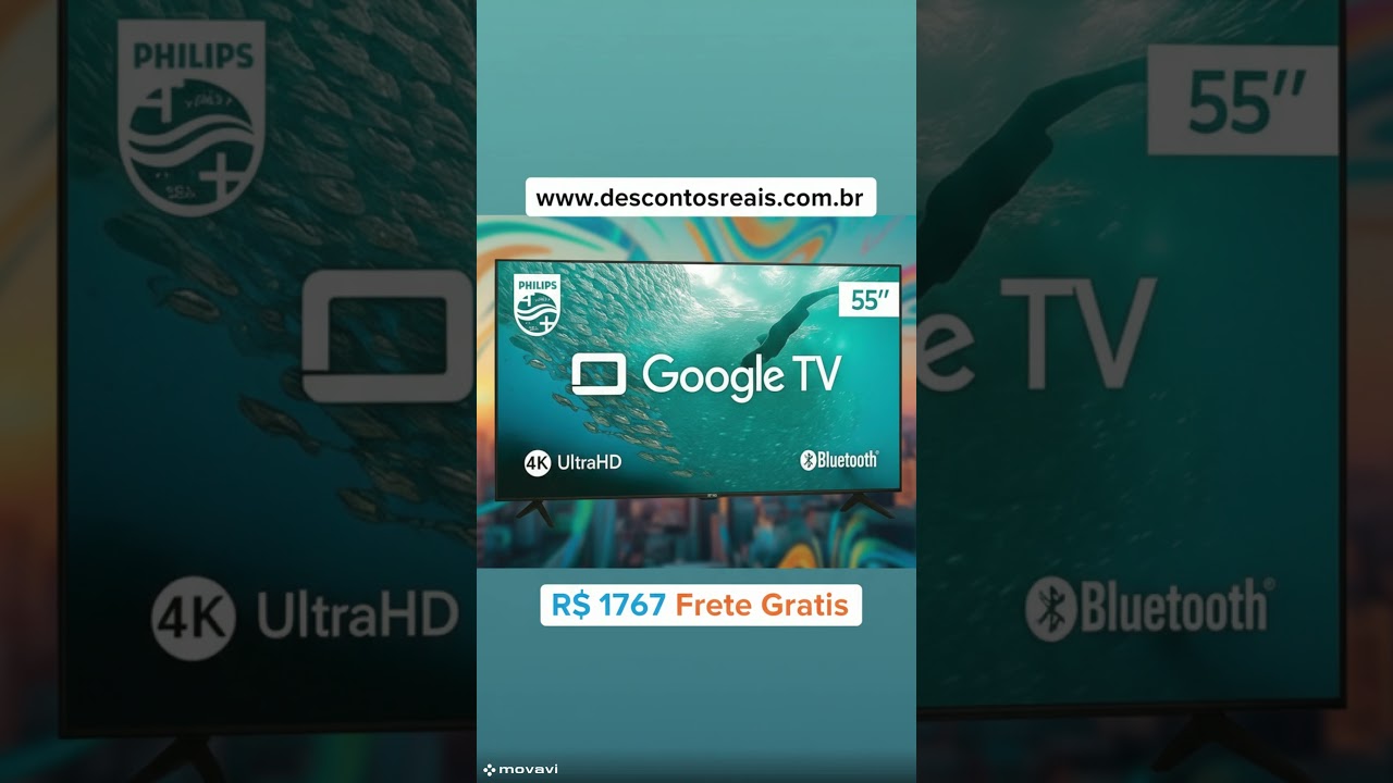 Miniatura da avaliação em vídeo de Smart TV Philips 55 polegadas 55PUG7300 4K UHD