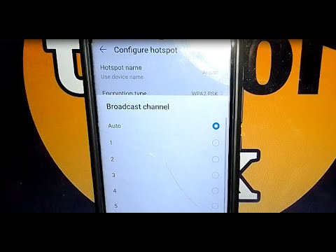 how to change mobile hotspot broadcast channel on huawei honor 20i mobile