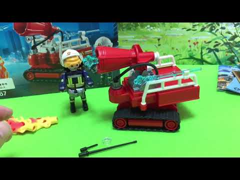 【プレイモービル】9464☆play Mobil ☆消防署(高所放水車)