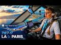 LA To Paris In 787 Cockpit Air Tahiti Nui