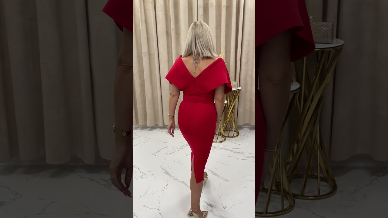 PREZENTACJA SUKIENKI ASTRIN Laversa.pl - sukienka dopasowana midi na wesele