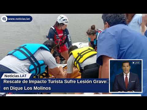 Rescate de Impacto: Turista Sufre Lesión Grave en Dique Los Molinos