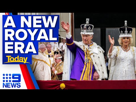 King Charles and Queen Camilla crowned in historic royal coronation ceremony | 9 News Australia