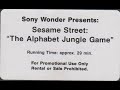 Sesame Street The Alphabet Jungle Game Promotional Copy